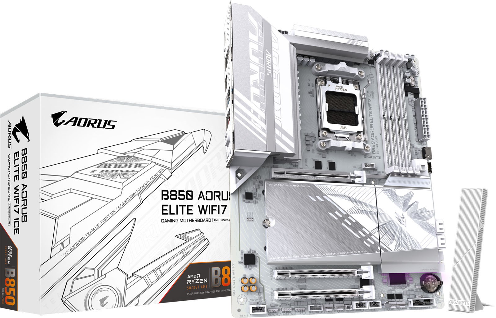 Gigabyte B850 AORUS ELITE WIFI7 ICE AMD Socket AM5 ATX Motherboard