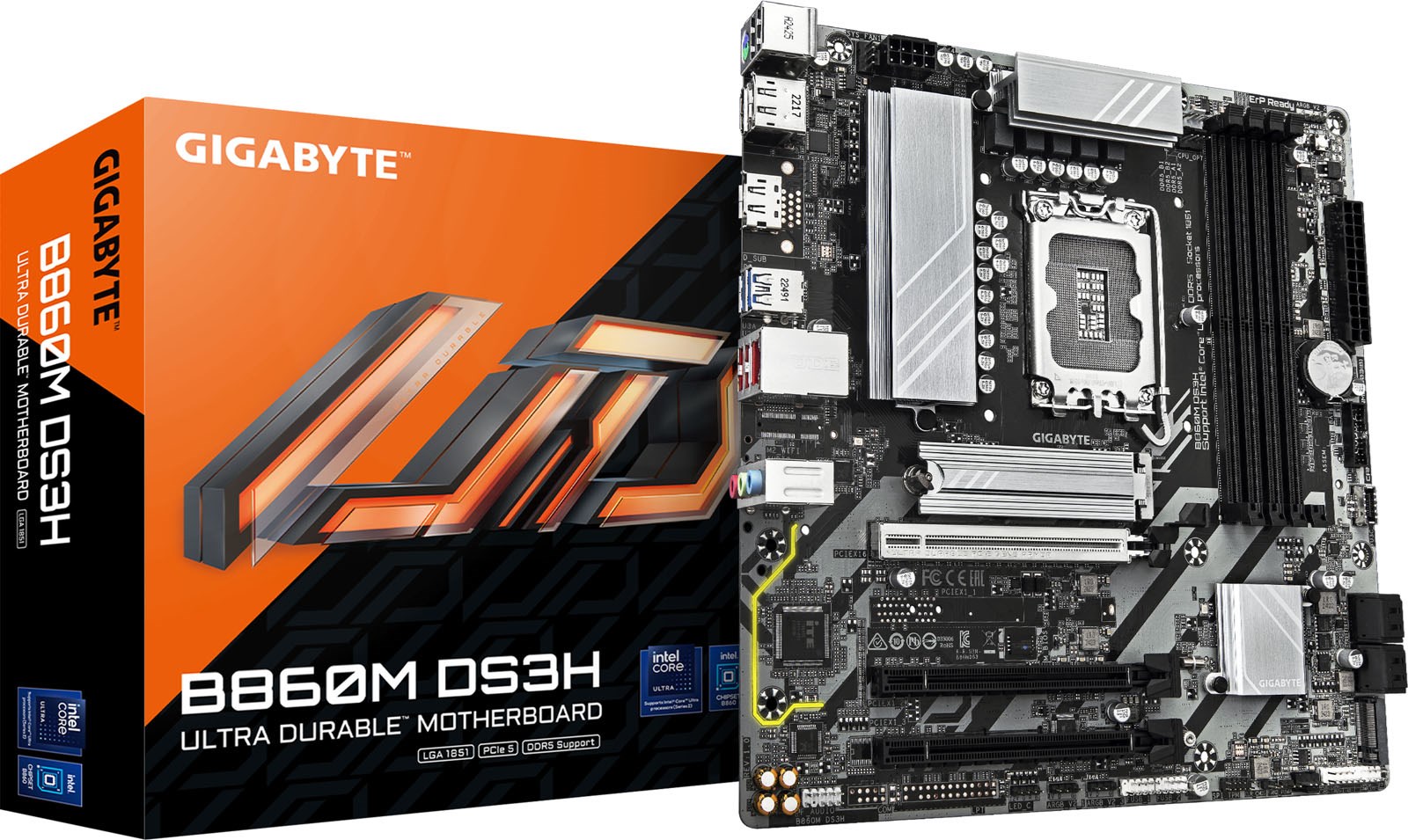 Gigabyte B860M DS3H Intel Socket 1851 mATX Motherboard