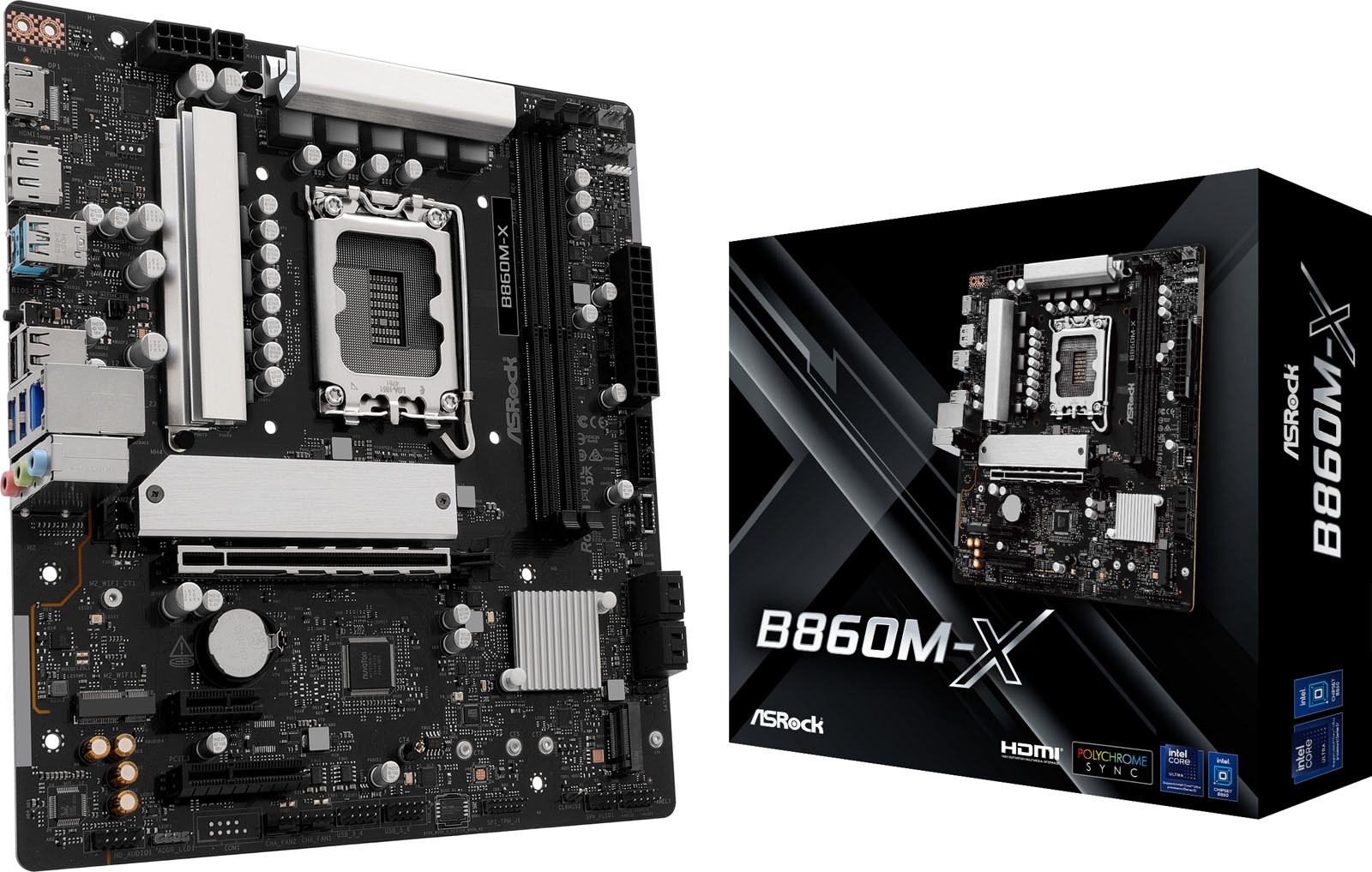 ASRock B860M-X mATX Motherboard For Intel LGA1851 CPUs