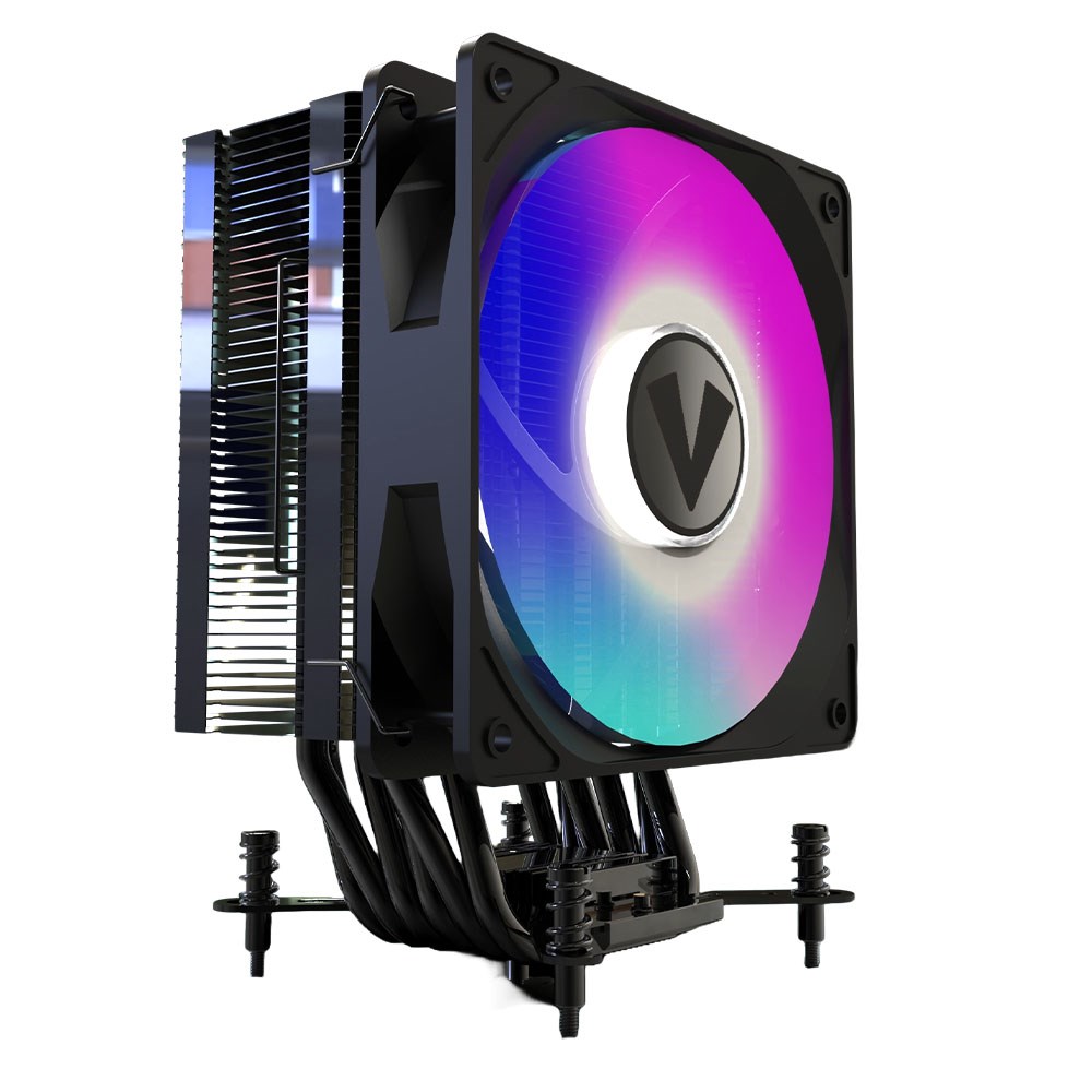 Photos - Computer Cooling VIDA Boreas Black ARGB CPU Air Cooler BOREAS-BLK 