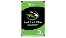 Seagate BarraCuda 3TB SATA III 3.5"" Hard Drive - 5400RPM, 256MB Cache