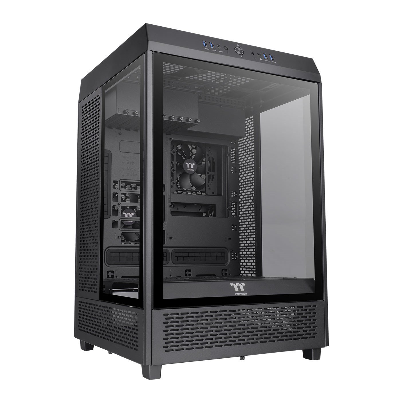 Thermaltake The Tower 500 Mid Tower Gaming Case - Black - CA-1X1-00M1WN ...