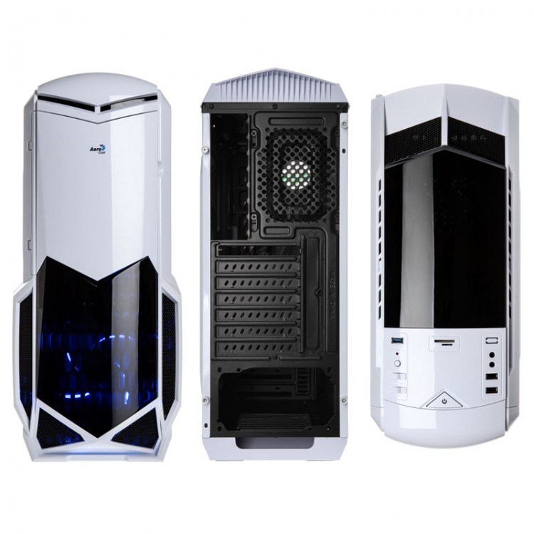 Aerocool Battlehawk V2 Midi Tower Case - White - Accm-pv04021.22 