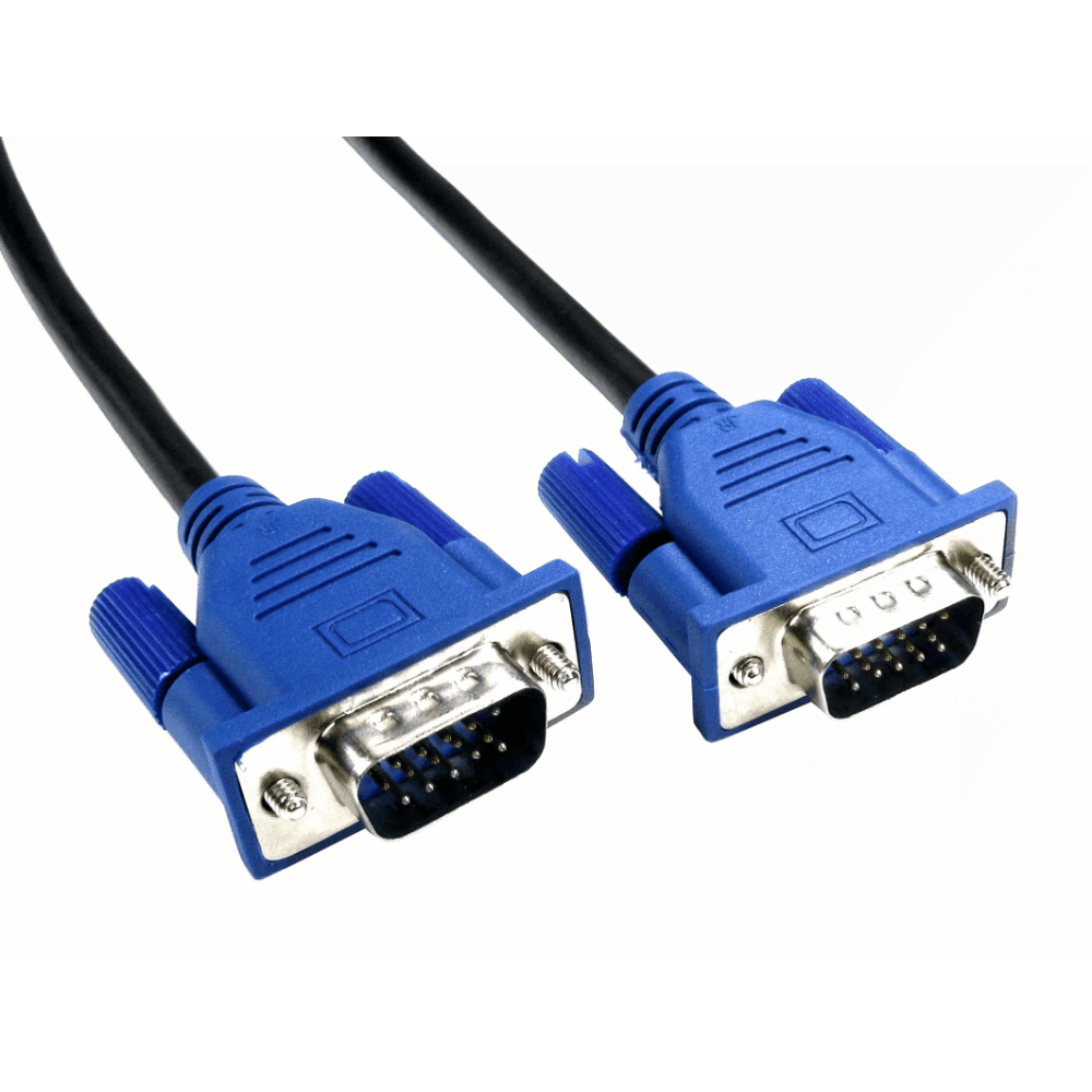 Photos - Cable (video, audio, USB) Cables Direct 1m LSZH Low Profile SVGA Cable in Black with Blue Hoods CDEX 