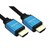 Cables Direct 2m HDMI v2.1 Certified Video Cable, Blue Connector