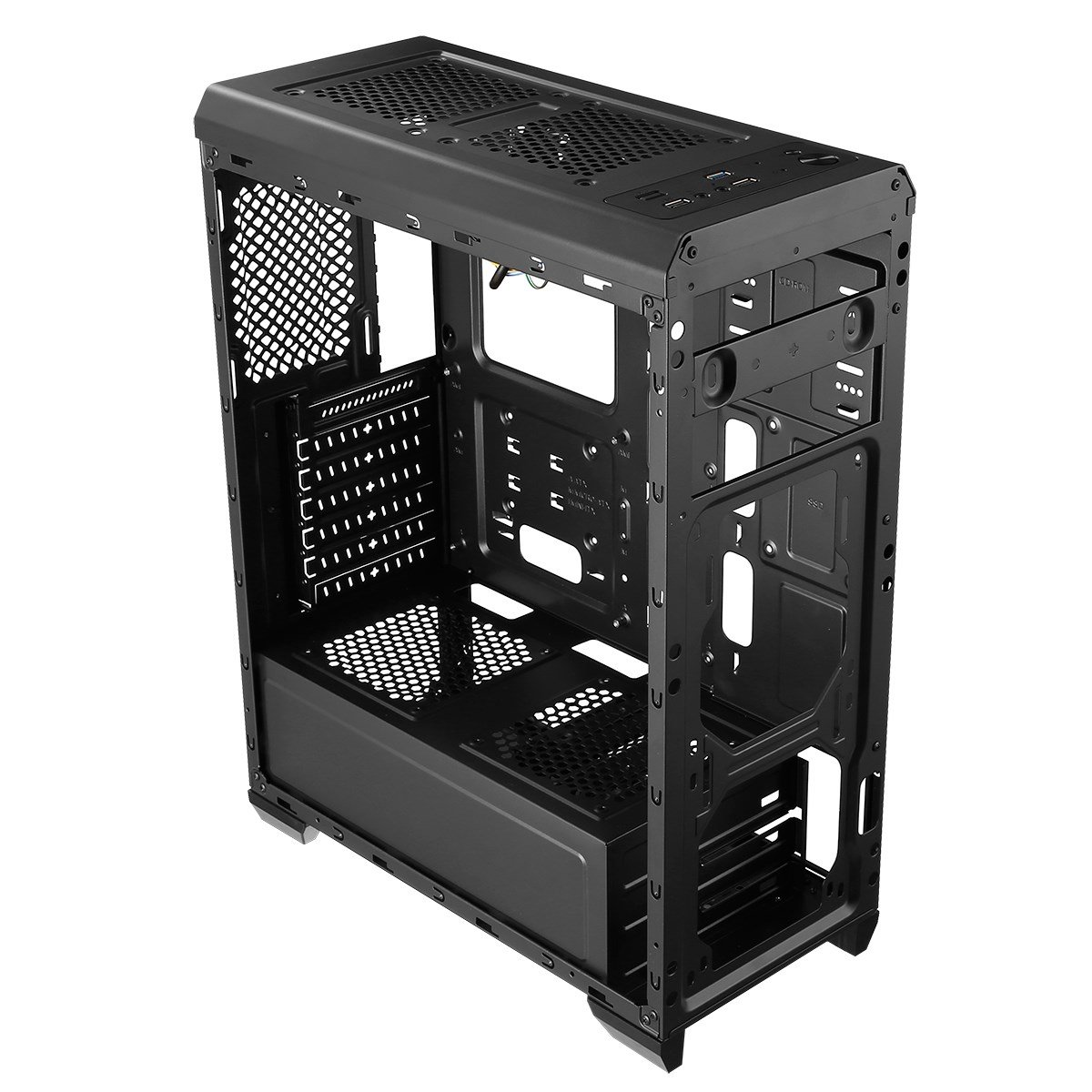 CiT Halo Mid Tower Gaming Case - Black - HALO | CCL Computers