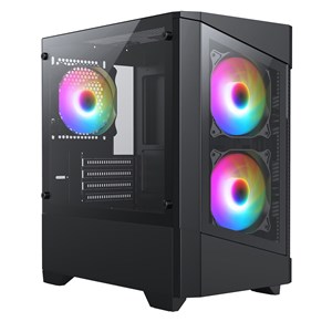 CiT Level 1 Glass mATX Gaming Case in Black