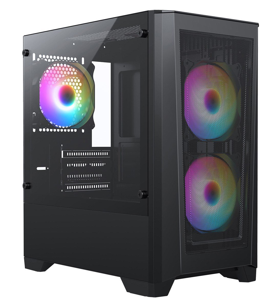 CiT Level 2 Mesh Mid Tower Gaming Case - Black - CIT-LEVEL2-MB | CCL