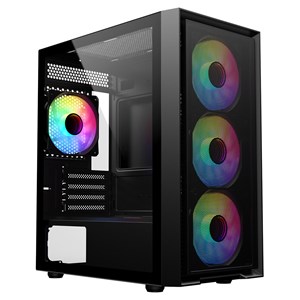 CiT Luna mATX Gaming Case in Black