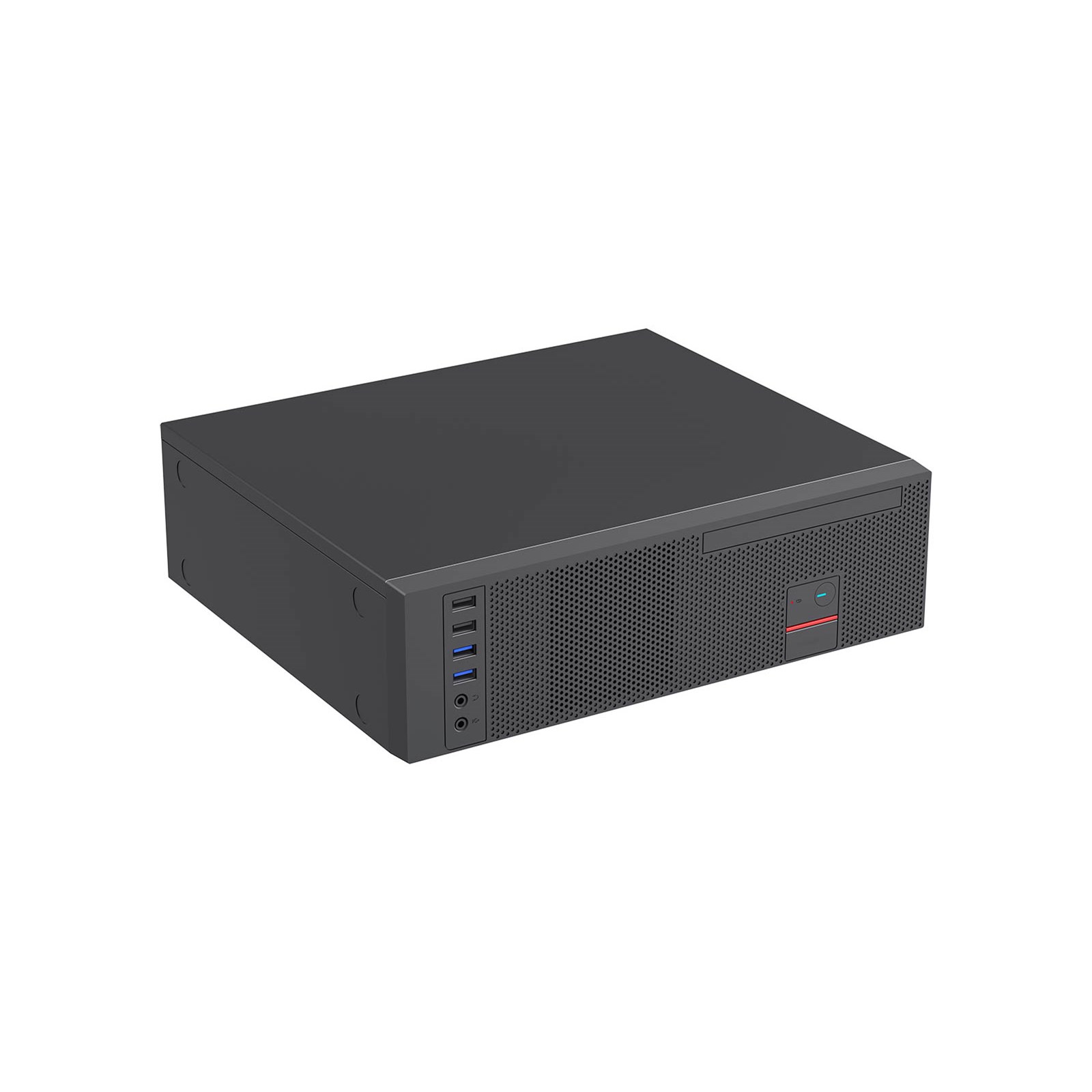 CiT S8 SFF Micro ATX Boîtier de Bureau 8,3 l 2 Ports USB 3.0 2 Ports USB  2.0 1 Ventilateur TFX 80 mm requis Noir
