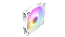 CiT Siberia 120mm RGB Rainbow Master Chassis Fan in White