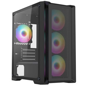 CiT Vento Mid Tower Gaming Case in Black