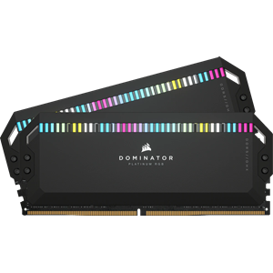 Corsair Dominator Platinum RGB 32GB DDR5 Dual Channel Desktop Memory Kit, 2 x 16GB, 6200MHz, PC5-49600, CL36. 1.3V, in Black