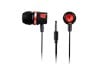 Canyon Comfortable Earphones with Microphone in Red