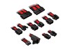 Kolink Core Pro Type 2 Braided Cable Extension Kit in Jet Black and Racing Red
