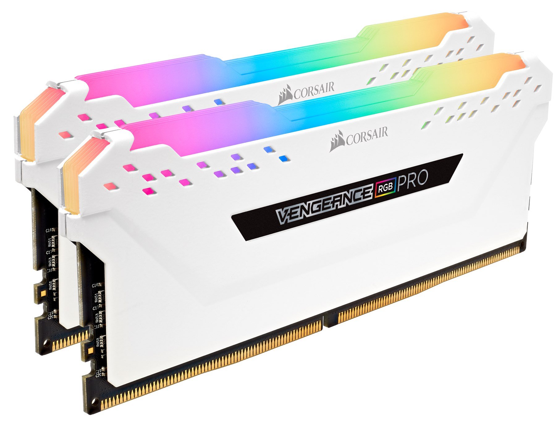 Corsair Vengeance Rgb Pro 16gb 2x 8gb 3200mhz Cmw16gx4m2c3200c16w Ccl Computers