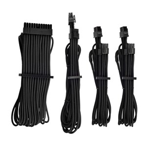 Corsair Premium Individually Sleeved PSU Cables Starer Kit - Type 4, Gen 4 in Black