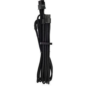 Corsair Premium Individually Sleeved PCIe Cables (Single Connector), Type 4 Gen 4, Black