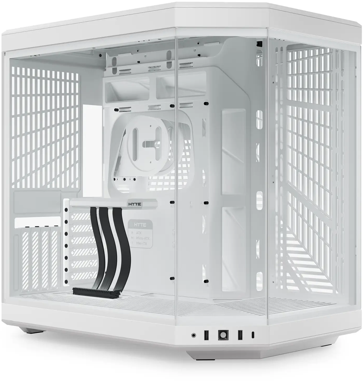 HYTE Y70 MID TOWER CASE SNOW WHITE