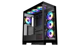 CiT Pro Diamond XR Mid Tower Gaming Case - Black 