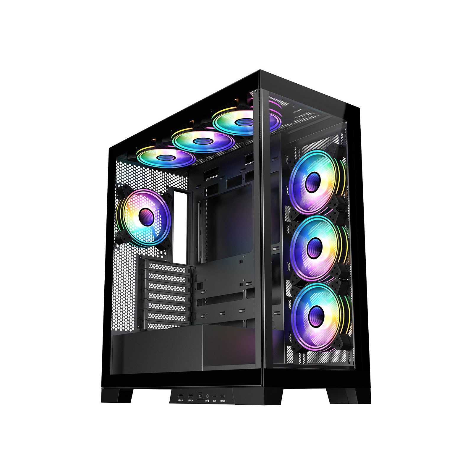 CiT Pro Diamond XR Mid Tower Gaming Case - Black - CIT-P-XR-DIA-B-7 | CCL