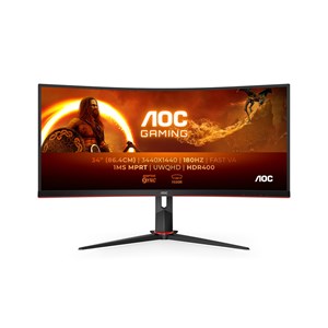 AOC CU34G2XP/BK 34 inch UWQHD VA 180Hz Curved Gaming Monitor