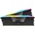 Corsair Vengeance RGB 32GB DDR5 Desktop Memory Kit in Black, 6400MTs, PC5-51200, CL36, 1.35V