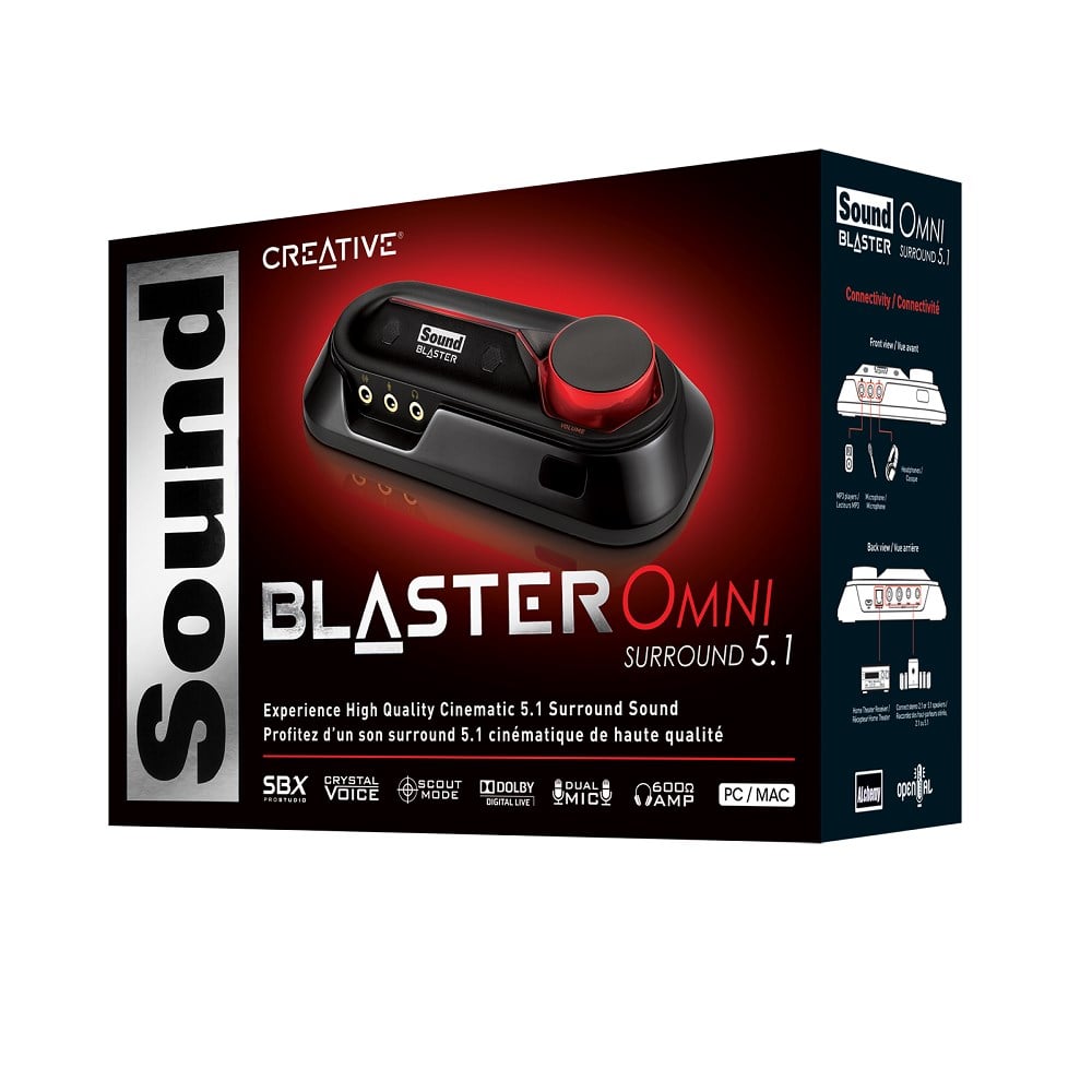 creative sound blaster omni surround 5.1 usb sound card spec
