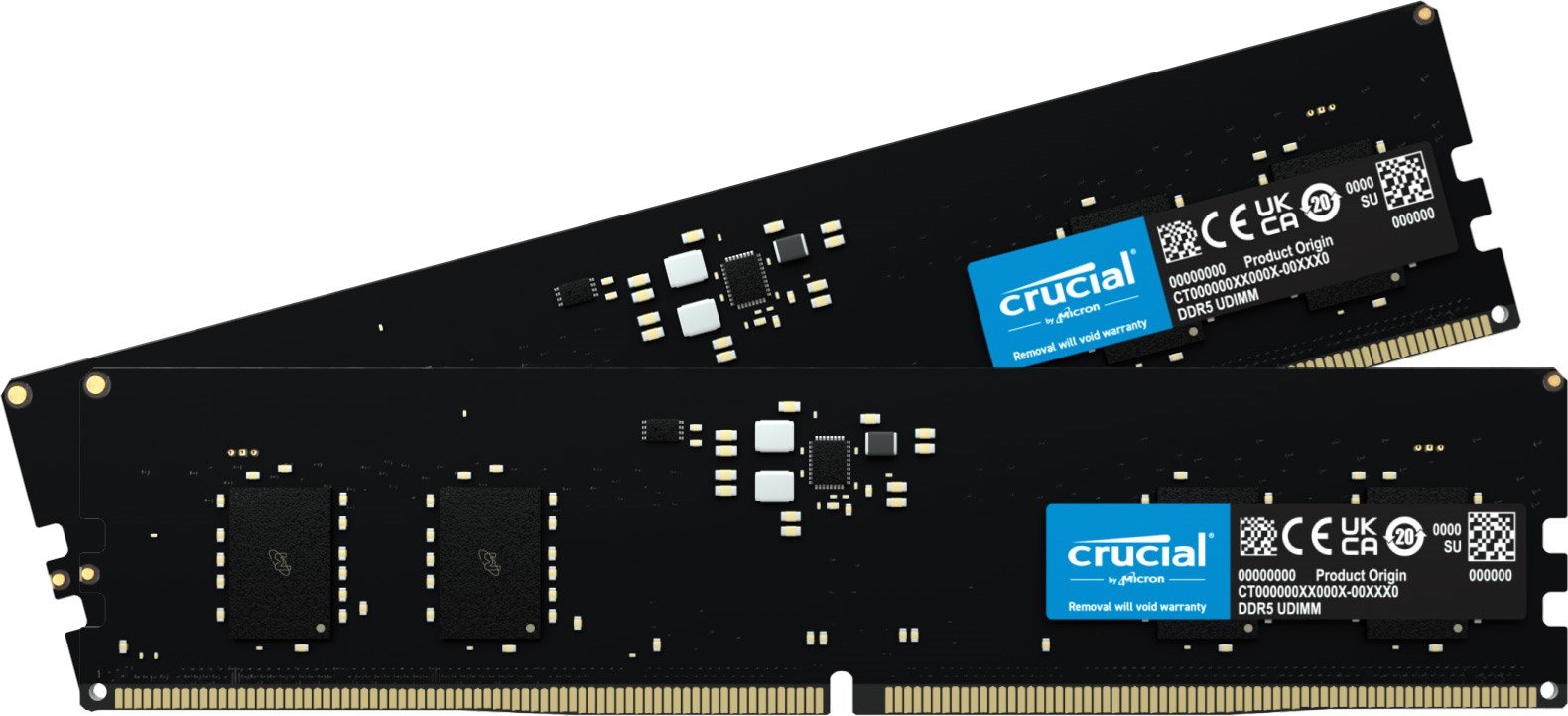 Crucial 16GB (2x 8GB) 4800MT/s DDR5 RAM - CT2K8G48C40U5 | CCL