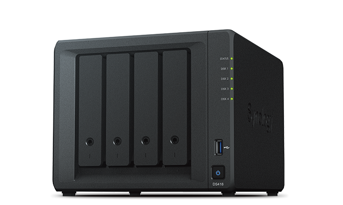 Synology DS418 4-Bay Desktop NAS Enclosure