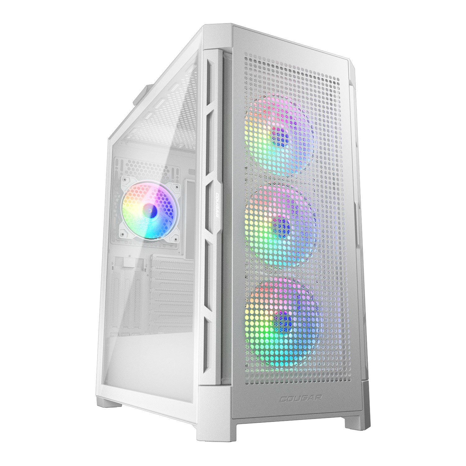 Cougar Duoface Pro RGB Mid Tower Gaming Case - White