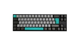 Ducky MIYA Pro Moonlight 65% USB Mechanical Keyboard in Black with White LED Backlit Keys, Cherry MX Silent Red Switches