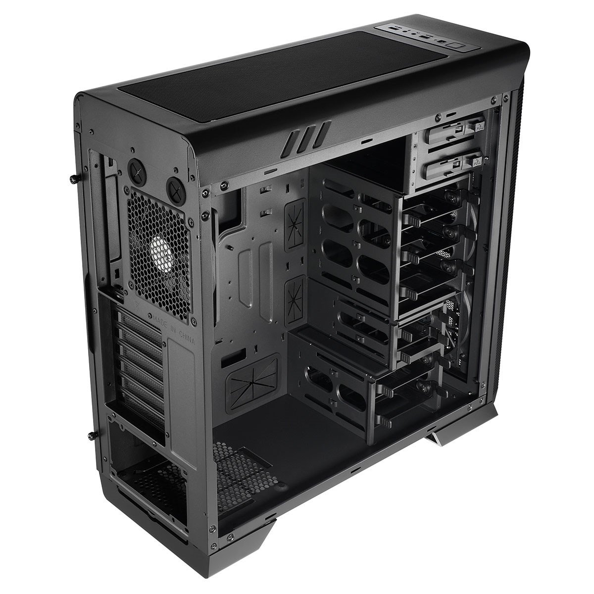 Aero Cool Aero-1000 Mid Tower Gaming Case - Black - EN55293 | CCL Computers