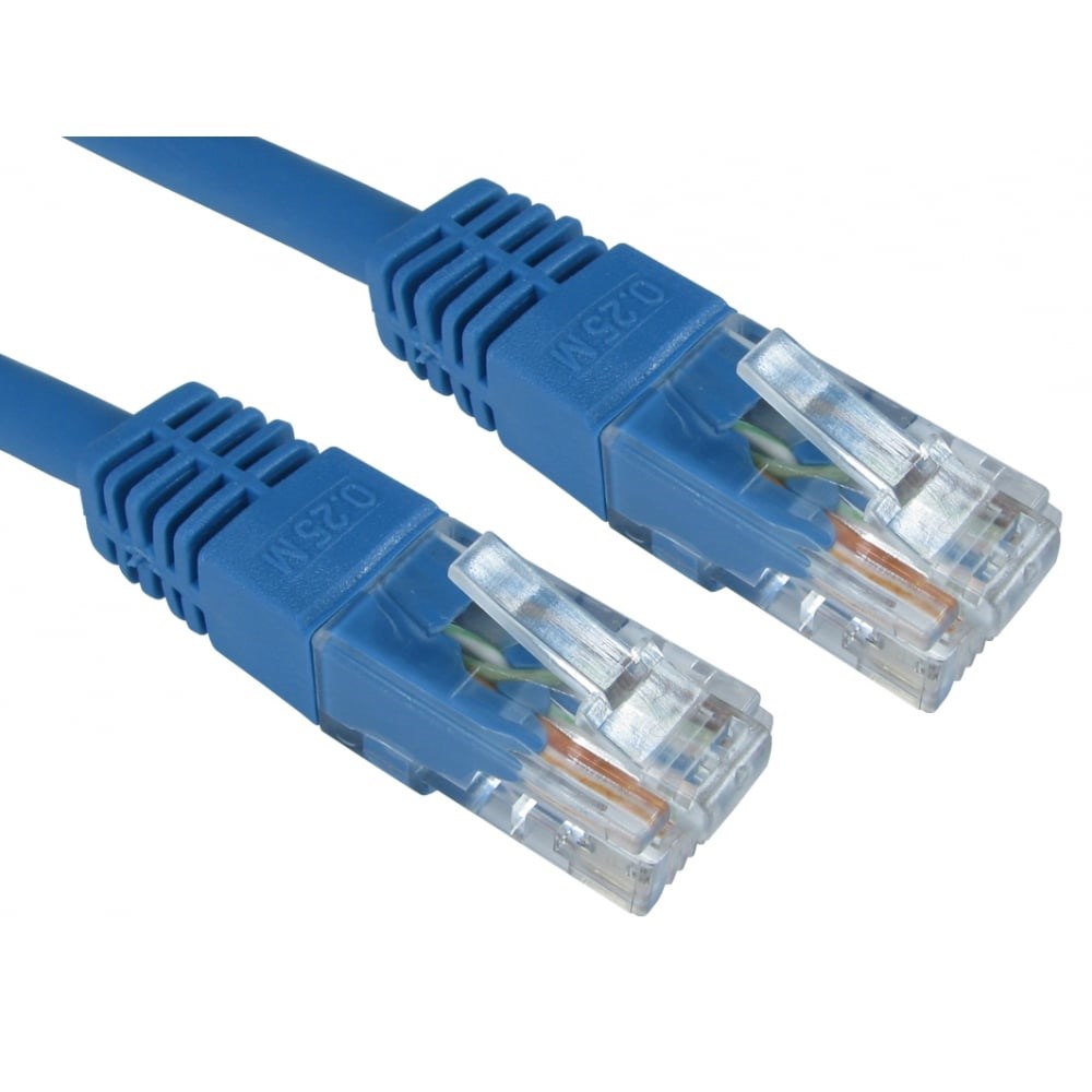 Photos - Ethernet Cable Cables Direct 0.25m CAT6 Patch Cable  ERT-600-HB (Blue)