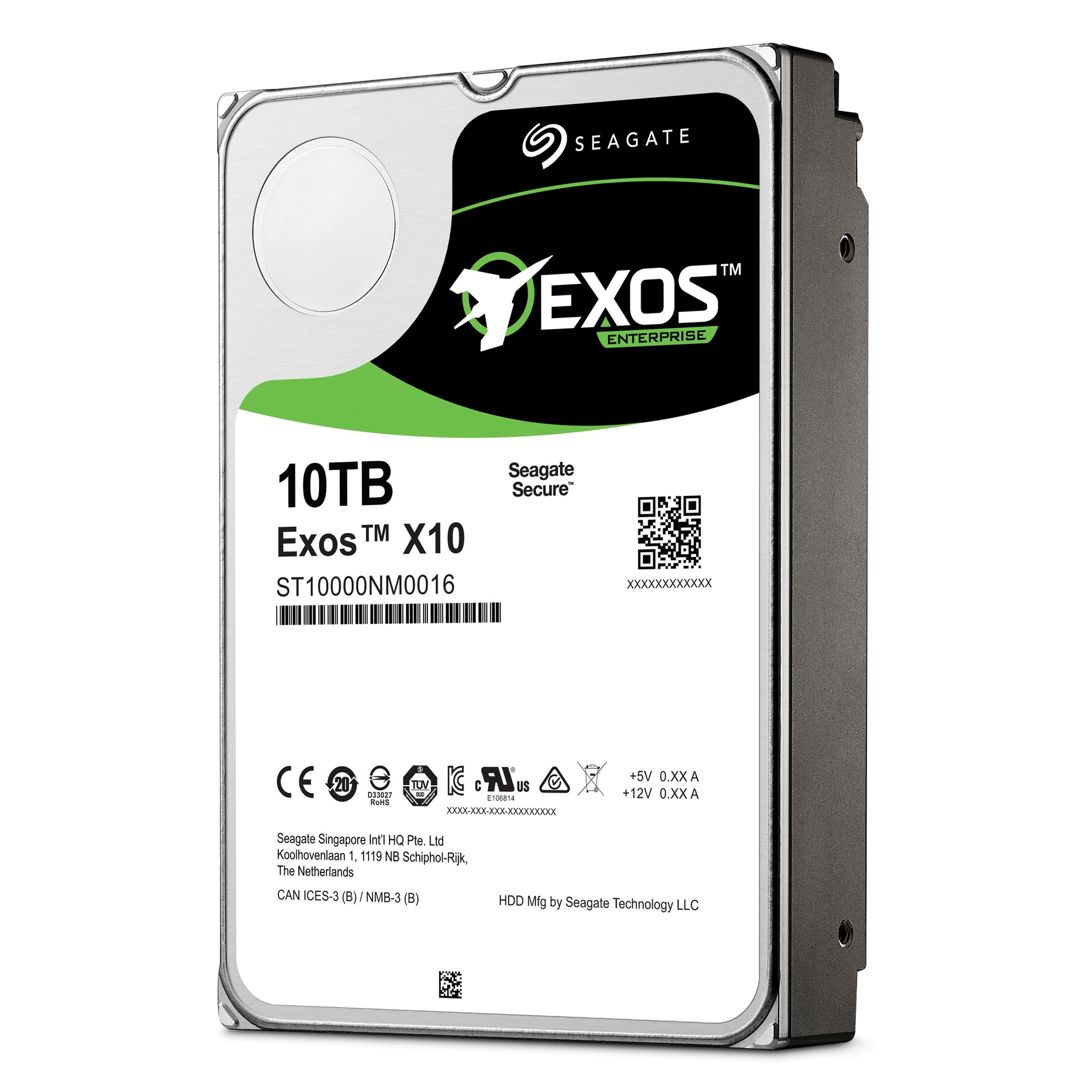 Seagate】EXOS X10 10TB エンタープライズグレード SAS HDD【保証残2年