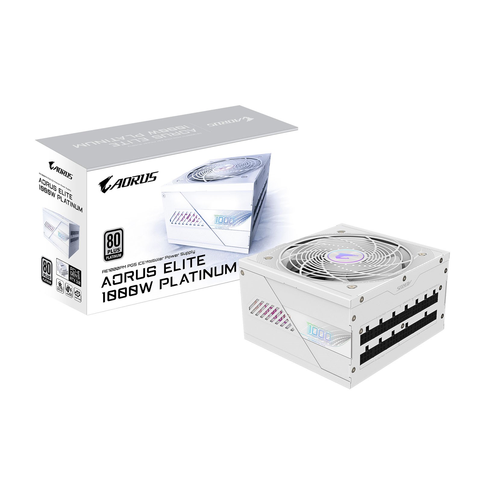 1000W Gigabyte AORUS ELITE AE1000PM PG5 ICE Modular 80 Plus Platinum PSU