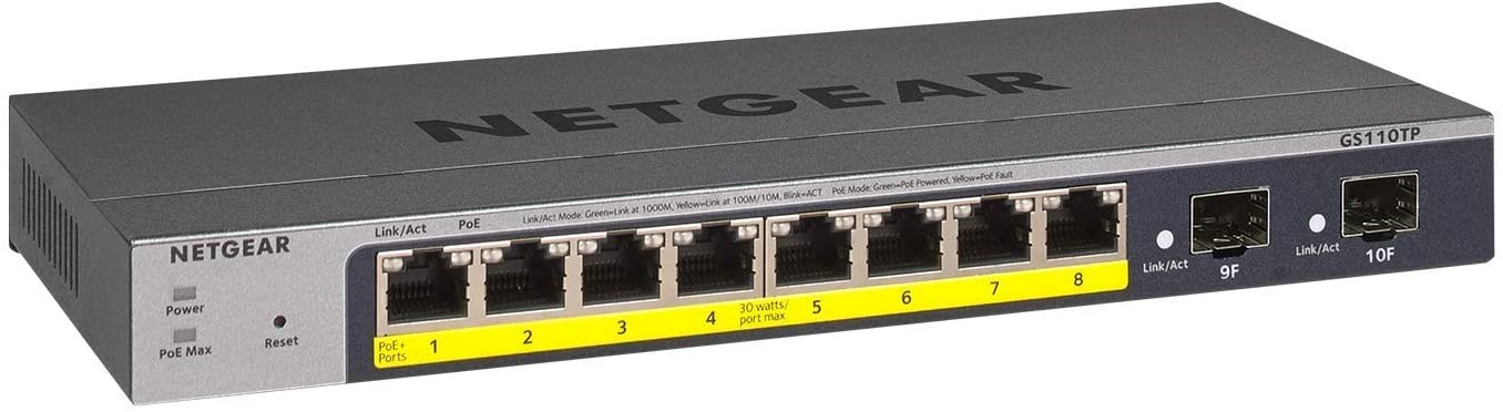 Netgear GS110TPv3 8-Port Gigabit PoE Switch - GS110TP-300EUS | CCL