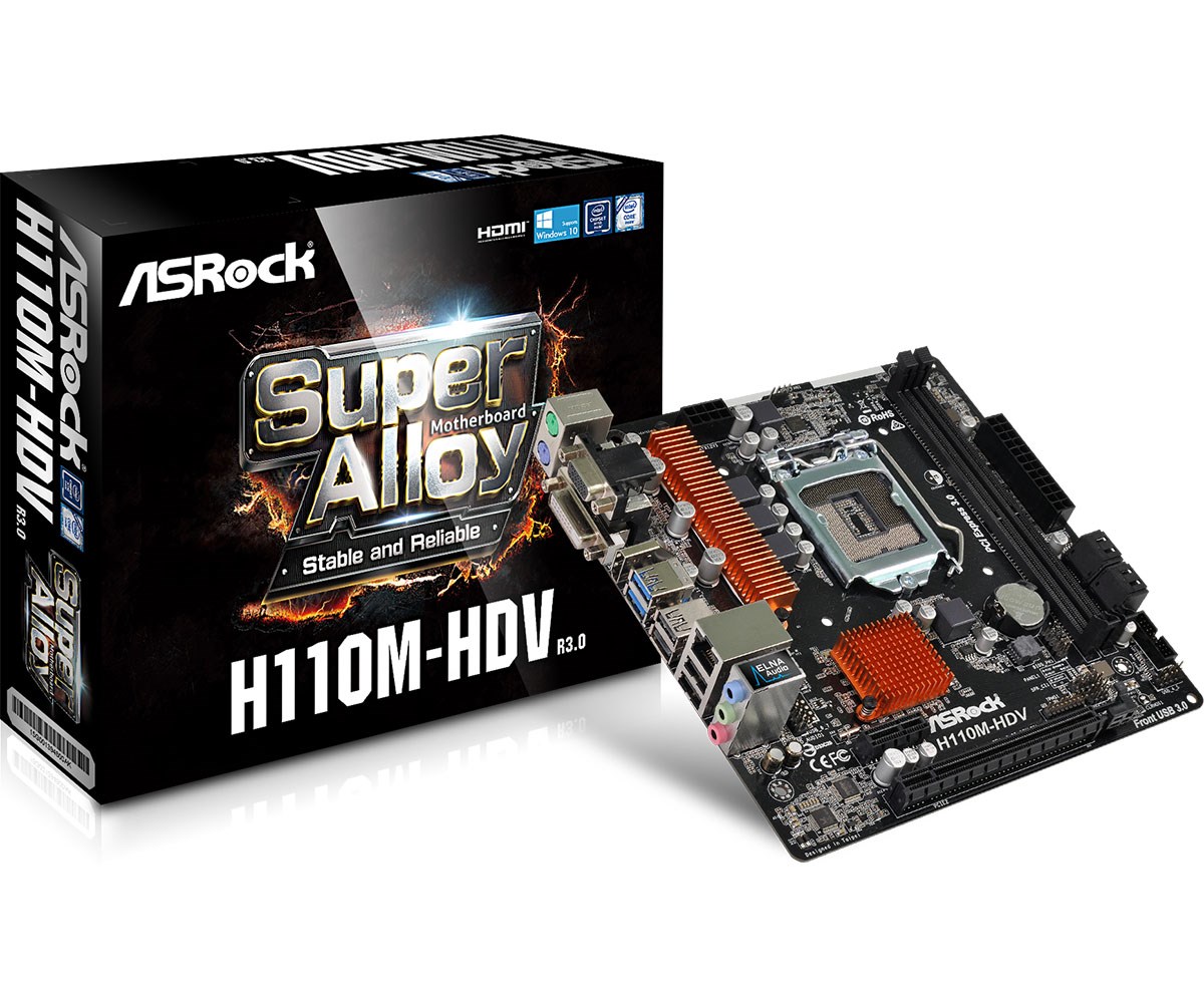 Asrock h110m hdv обзор