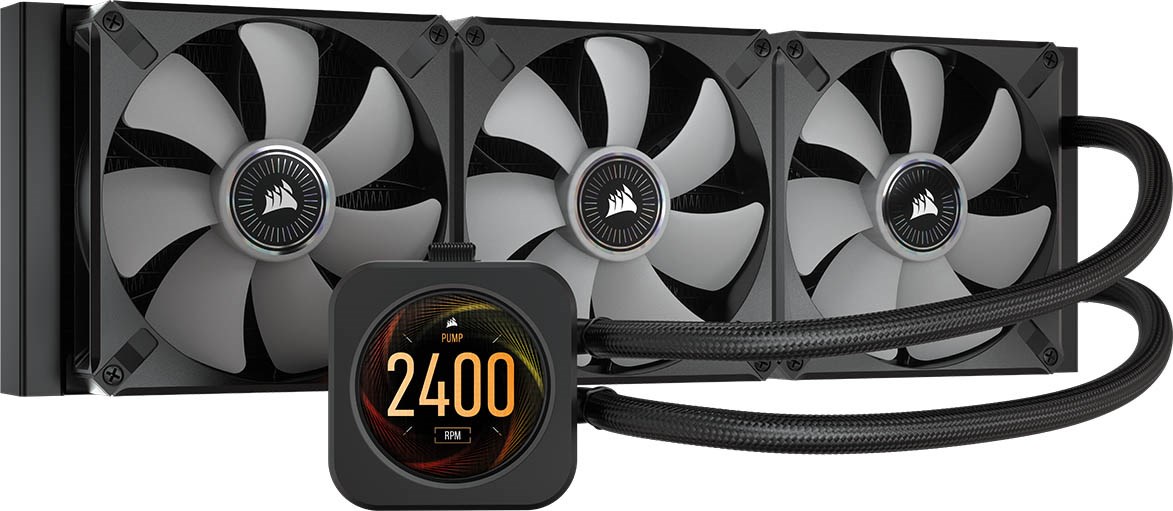 Corsair iCUE H150i ELITE LCD Display 360mm Liquid CPU Cooler - CW-9060062-WW  | CCL