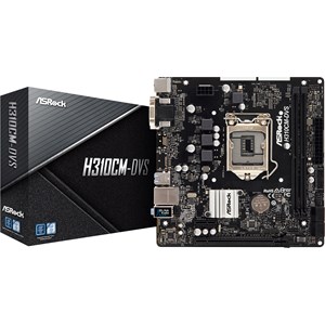 ASRock H310CM-DVS Intel Socket 1151 H310 Chipset MicroATX Motherboard