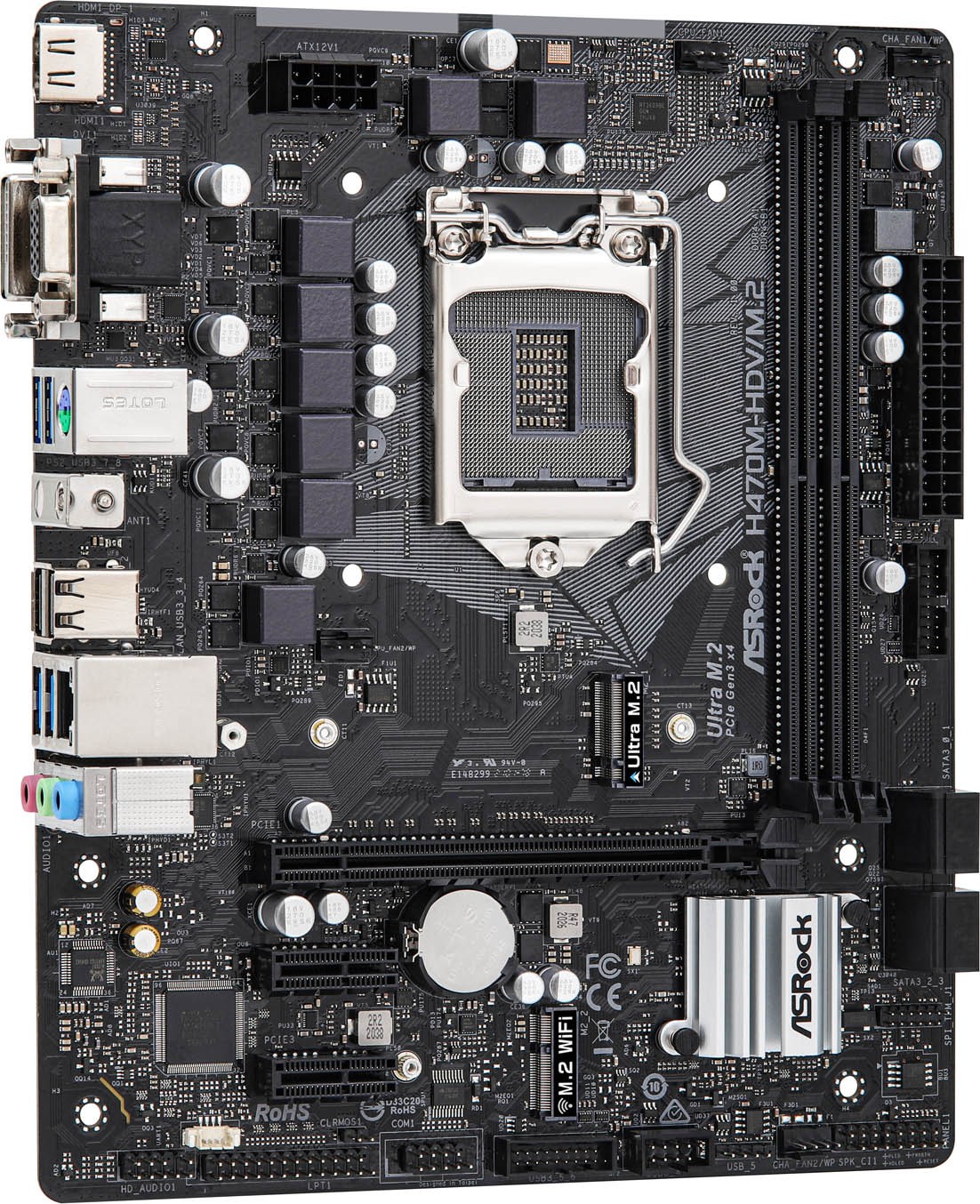 Asrock h470m hdv подключение