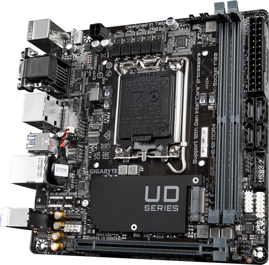 Gigabyte H610I DDR4 Intel Socket 1700 Motherboard - H610I DDR4 | CCL