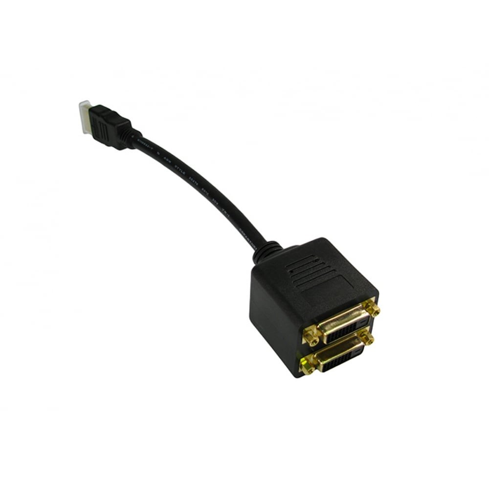 Hdmi to 2x dvi sale