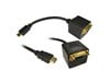 Cables Direct HDMI to 1x HDMI and 1x DVI-D Splitter Cable