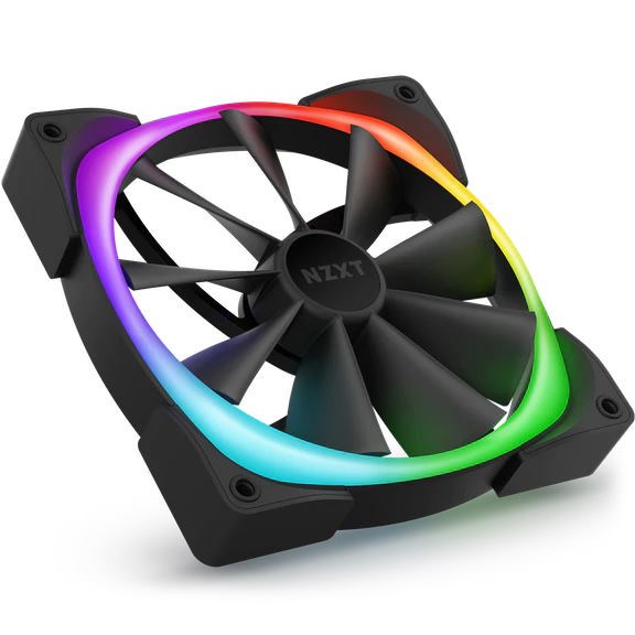 NZXT Aer RGB 2 140mm Twin Starter Pack of Chassis Fans in Black with Fan  Controller - HF-2814C-DB | CCL