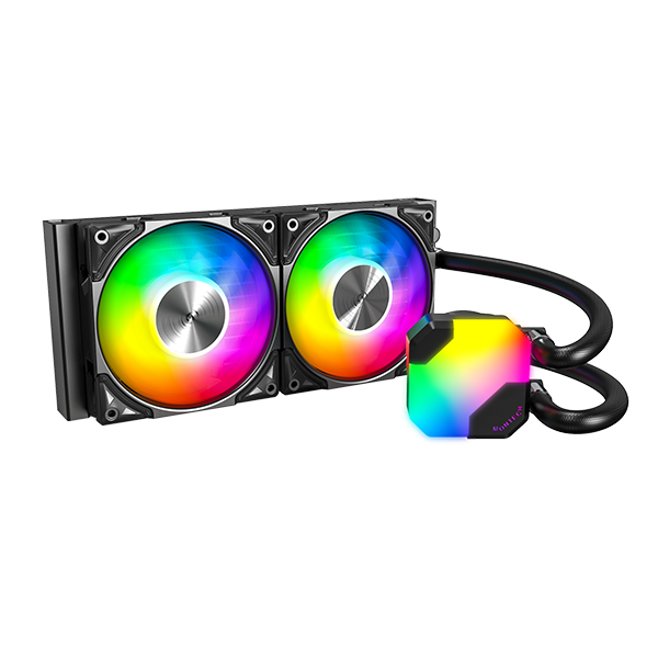 Montech HyperFlow 240mm ARGB AiO Liquid CPU Cooler In Black