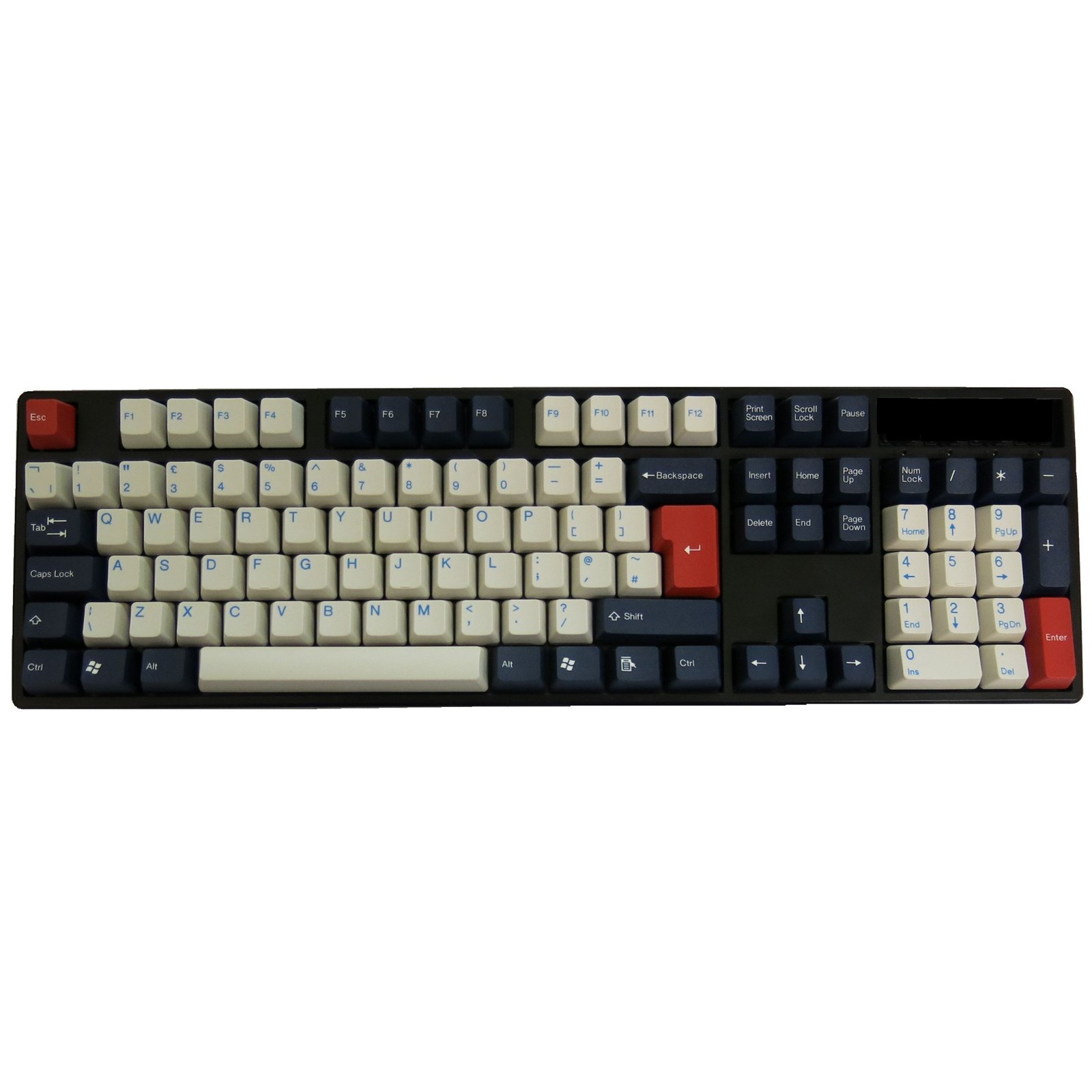 Tai-Hao ABS DoubleShot Keycaps - Navy Blue - UK and US Layout