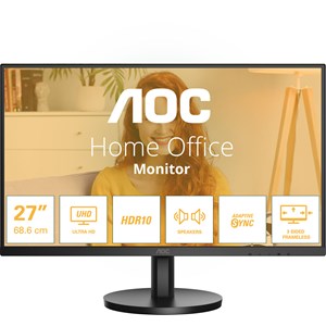 AOC U27B3A 27 inch 4K UHD IPS Monitor