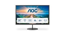 AOC Q32V4 32" QHD 1440p Monitor - IPS, 75Hz, 4ms, Speakers, HDMI, DP