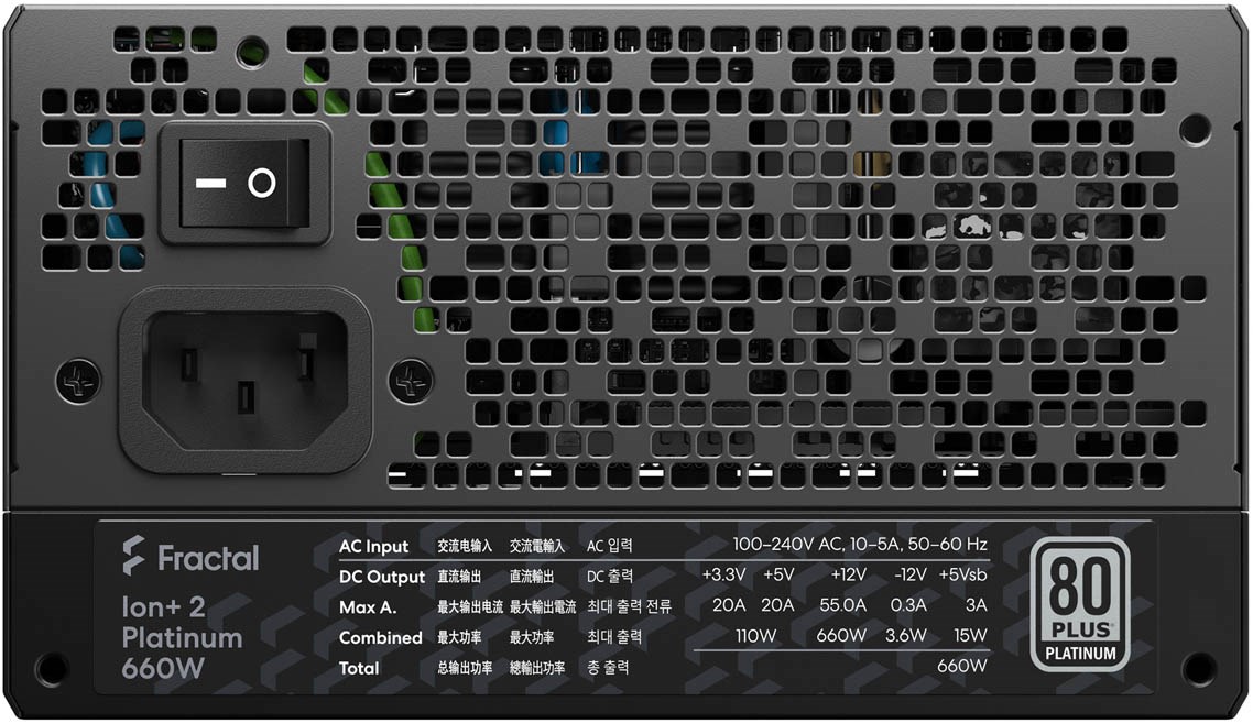 Fractal Design Ion+ 2 Platinum 660W Modular 80+ Platinum PSU - FD